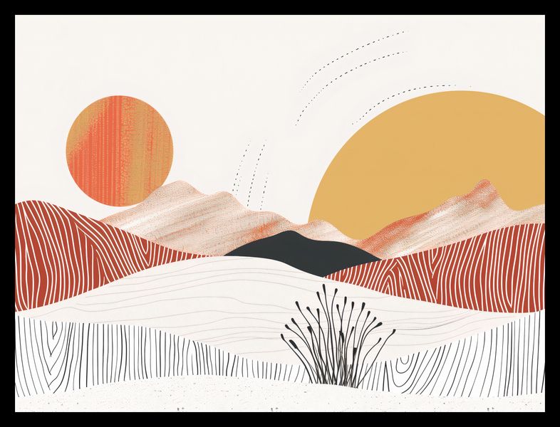 Plakat 40x30cm Roztańczone Słońce zdjęcie 2