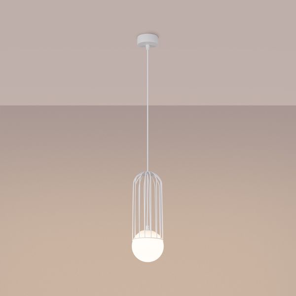 Lampa wisząca BRINA 1 biała zdjęcie 3