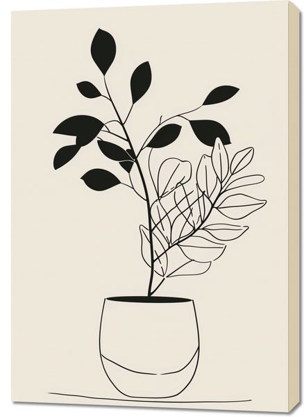 Obraz 70x100cm Prostota Doniczki zdjęcie 1