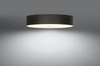 LAMPA plafon SL.0810 abażurowa OPRAWA okrągła sufitowa czarna