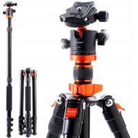TRIPOD MONOPOD STATYW FOTOGRAFICZNY DO APARATU + GŁOWICA KULOWA do MAKRO