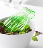 Szczypce do sałaty akryl. zielone 18cm.