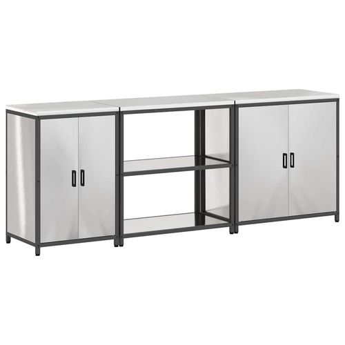 Zestaw do przechowywania w kuchni z półką Inny 3 pcs Srebrny na Arena.pl