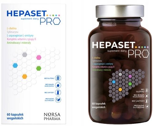 HEPASET PRO na wątrobę Norsa Pharma 60 kapsułek na Arena.pl