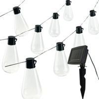 Girlanda Solarna Led, Łańcuch Ogrodowy Loft, Ozdobny, Panel Solarny