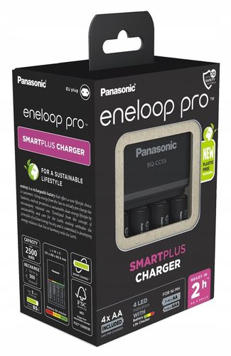 ŁADOWARKA PANASONIC BQ-CC55 + 4 x R6/AA ENELOOP PRO 2500 mAh ORYGINAŁ na Arena.pl
