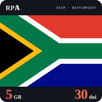 Karta eSIM Internet RPA 5 GB na 30 dni - bez rejestracji
