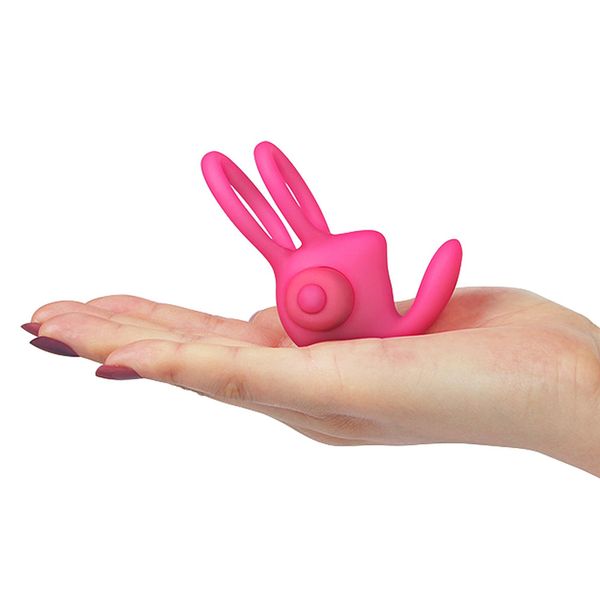 Power Clit Duo Silicone Cockring Pink zdjęcie 5
