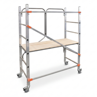 Rusztowanie aluminiowe jezdne GIERRE FX001FL 2,91 m składane hamulec 150kg