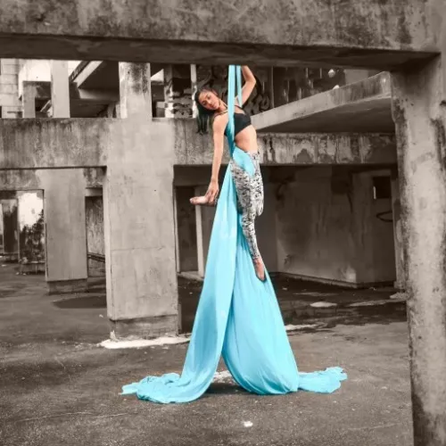 Szarfa akrobatyczna, chusta aerial silk 6 metrów KOLORY na Arena.pl