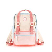 wielokolorowy miejski plecak damski zamykany na suwak - himawari