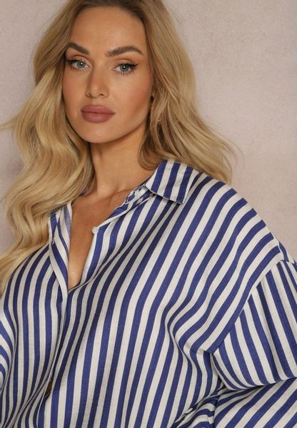 Renee Niebieska Koszula damska zdjęcie 5