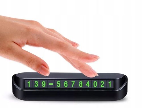 Tabliczka Parkingowa Informacyjna na Numer Telefonu Komórki Kierowcy Auta na Arena.pl