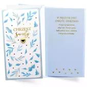 Karnet Chrzest Niebieski