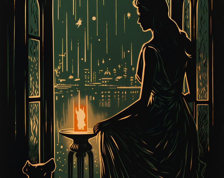 Plakat 76x60,5cm Nocne Szeptanie zdjęcie 1