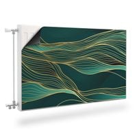 Mata MAGNETYCZNA Grzejnika Abstrakcja Fale Styl Line-art 80cm x 60cm