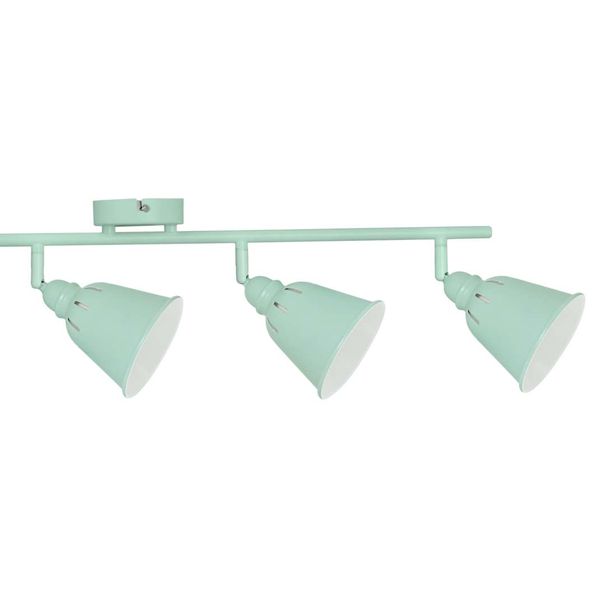 Plafon LAMPA sufitowa FIONA 4 311085 Polux regulowana OPRAWA metalowe reflektorki retro miętowe zdjęcie 2