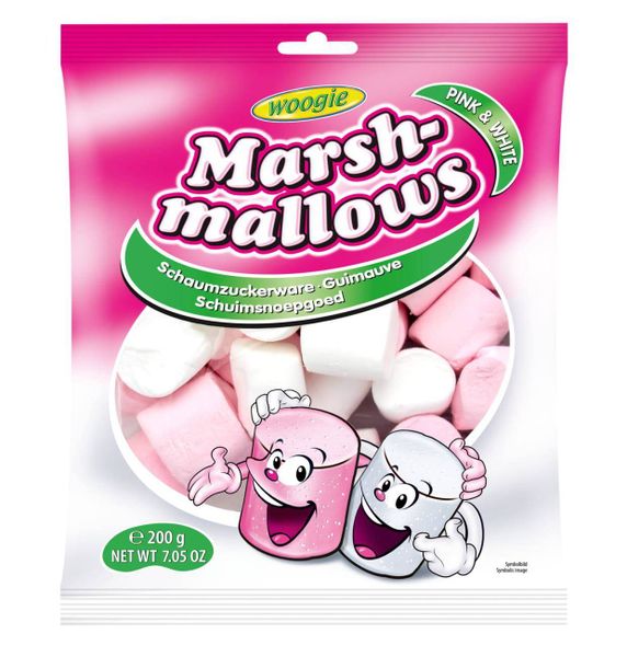Woogie Marshmallows Pink & White 200g zdjęcie 1