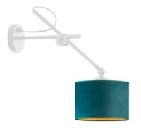 Kinkiet HAMILTON VELUR GOLD biały, ziele