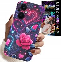 ETUI DO OPPO RENO8 LITE 5G - SERCE, RÓŻA, NASTOLETNIE CASE + SZKŁO