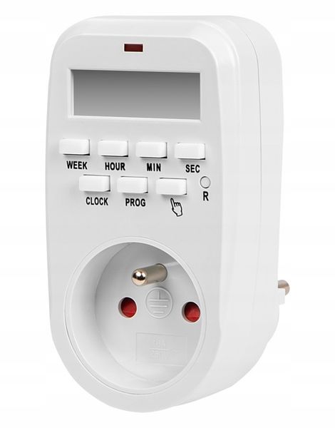 PROGRAMATOR CZASOWY TIMER WŁĄCZNIK CYFROWY LCD WYŁĄCZNIK 1MIN 8 USTAWIEŃ zdjęcie 4