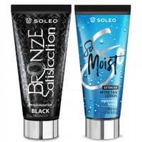 SOLEO BLACK BRONZER 150ml MOCNY BRONZER Z + BALSAM PO OPALANIU 150ml