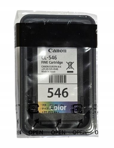 Tusz Canon CL546 CL-546 8289B001 trójkolorowy ORYGINAŁ na Arena.pl