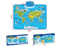 Interaktywna mapa zwierząt świata 56x41cm