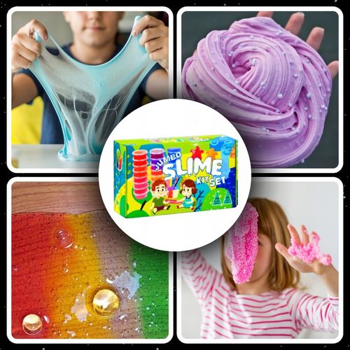 SLIME WIELKI ZESTAW DO ROBIENIA GLUTÓW 154w1 IDEALNY PRZENT DLA DZIECI XXL na Arena.pl
