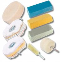 ZESTAW DO POLEROWANIA ALUMINIUM METAL STALI NIERDZEWNEJ INOX FELG NA LUSTRO