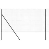 Ogrodzenie z słupkami Szary 1.4 x 25 m Stal