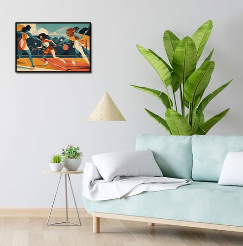 Plakat 60x40cm Mistrzynie Kortu na Arena.pl