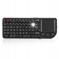 BEZPRZEWODOWA MINI KLAWIATURA 69 KLAWISZY Z TOUCHPADEM USB 300 MAH