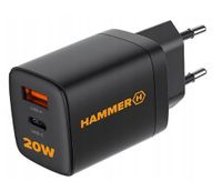 Ładowarka Sieciowa Hammer 20W Pd Usb Typ-C Rapidcharge Duo