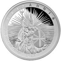 Britannia 2 uncje Srebra 2025 Proof