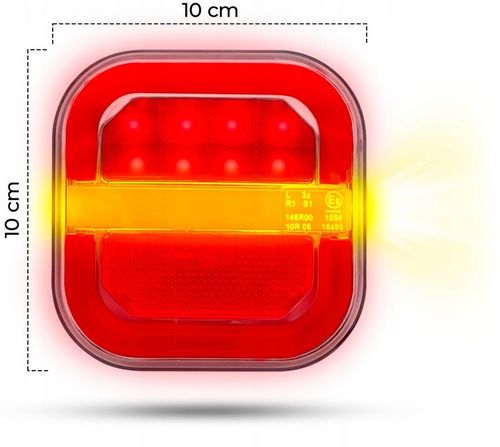 Lampa LED 4w1 Tylna Zespolona Kierunkowskaz TIR Komplet HOMOLOGACJA 2 szt. na Arena.pl