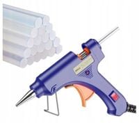 PISTOLET DO KLEJENIA NA GORĄCO KLEJARKA 60W + ZESTAW 14 LASKI KLEJU