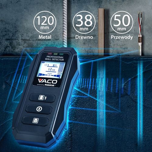 WYKRYWACZ PRZEWODÓW Detektor napięcia METALI Drewna PROFILI Rur KABLI na Arena.pl