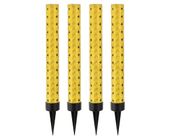 Fontanny race urodzinowe na tort złote 12 cm, 4 szt.