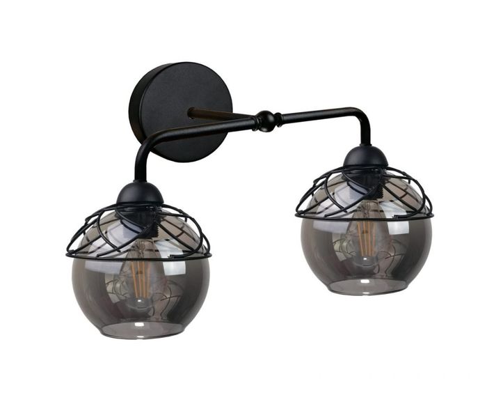 Kinkiet 2xE27 MERA BLACK zdjęcie 1