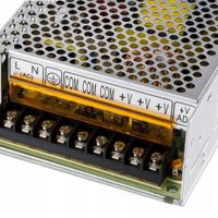 ZASILACZ MONTAŻOWY LED IMPULSOWY 5V 20A 100W DO TAŚM S-100-5 IP20 CCTV
