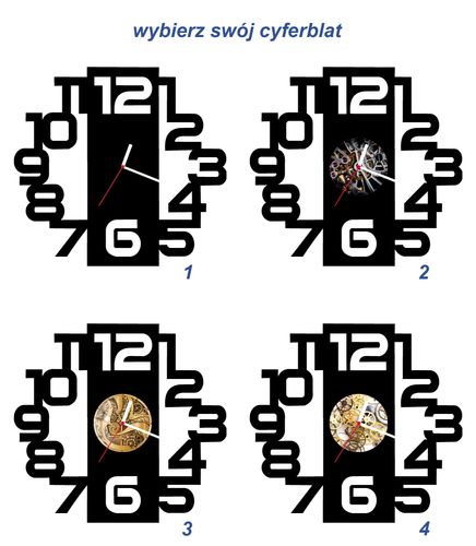 ZEGAR ŚCIENNY CYFRY 38cm M 145.10 na Arena.pl