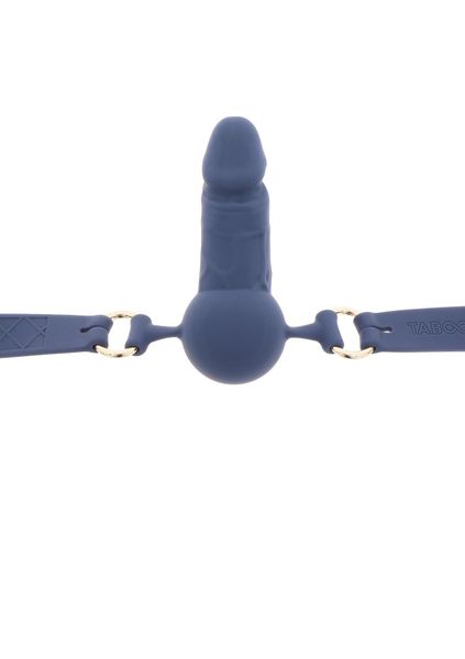 Silicone Penis Ball Gag Blue zdjęcie 5