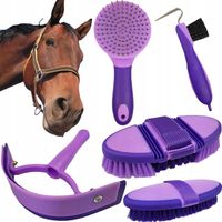 Zestaw szczotek York Axel do KONIA FIOLETOWY 5 el. akcesoria