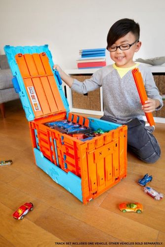 HOT WHEELS TRACK BUILDER MEGA TOR + 2 AUTA FTH77 na Arena.pl
