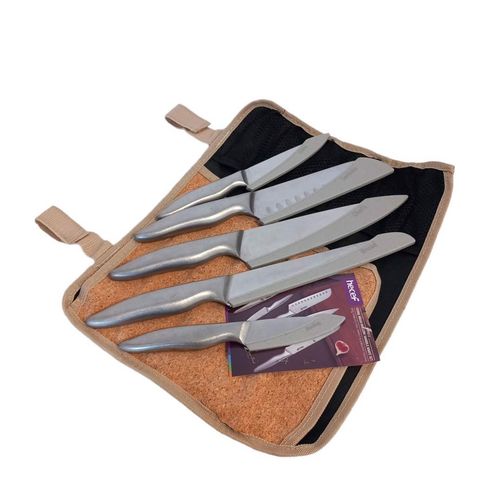 Zestaw noży w zewnętrznym etui hecef 5szt na Arena.pl