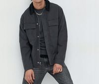 Abercrombie & Fitch kurtka męska kolor szary przejściowa M