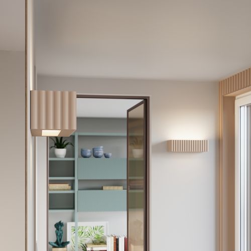 Kinkiet ceramiczny RIGATA taupe na Arena.pl