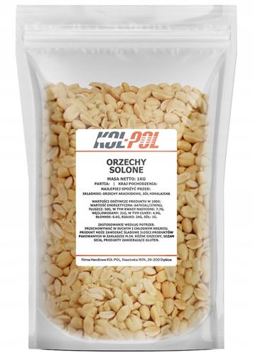 ORZECHY ZIEMNE SOLONE 5kg Arachidowe prażone | KOL-POL na Arena.pl