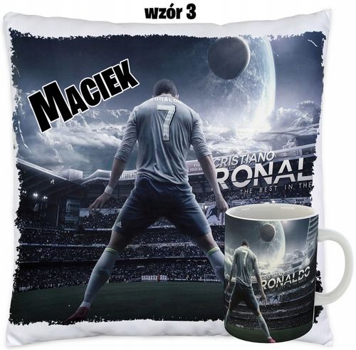Kubek i Poduszka dla fana CRISTIANO RONALDO CR7 na Arena.pl